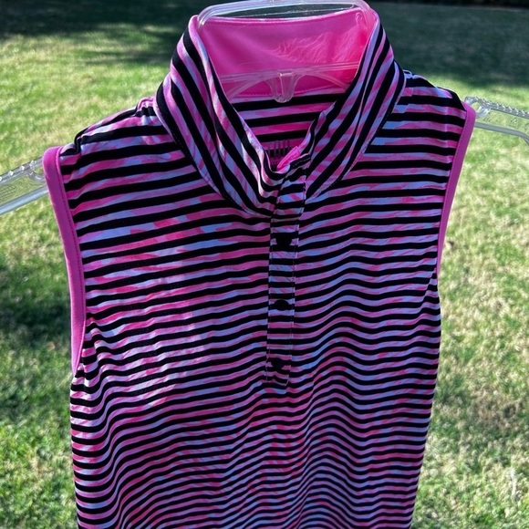 Tail Racerback Golf Top in Striped Plume | Size XS | NWT | UPF 50 - Picture 5 of 7